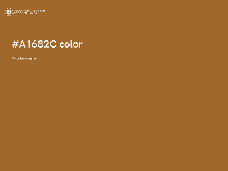 #A1682C color image
