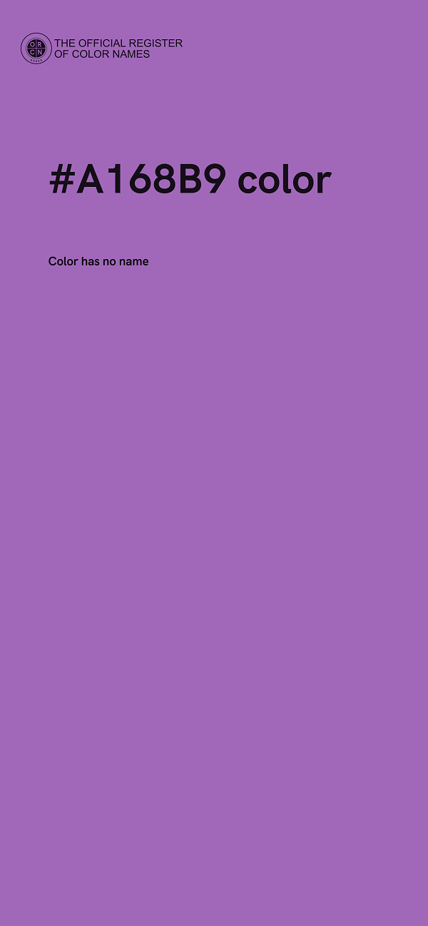 #A168B9 color image