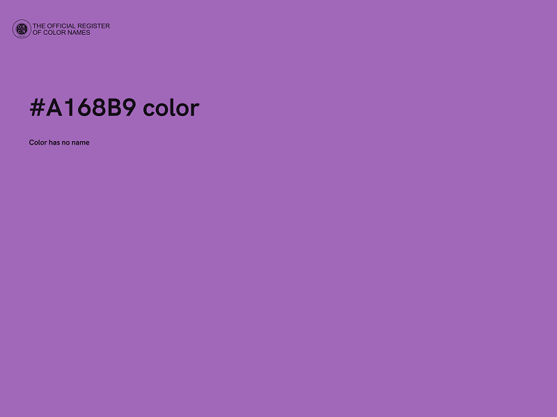 #A168B9 color image
