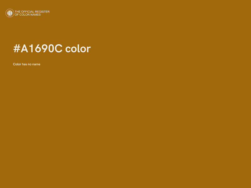 #A1690C color image