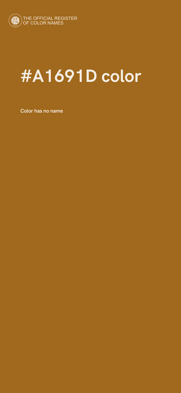 #A1691D color image
