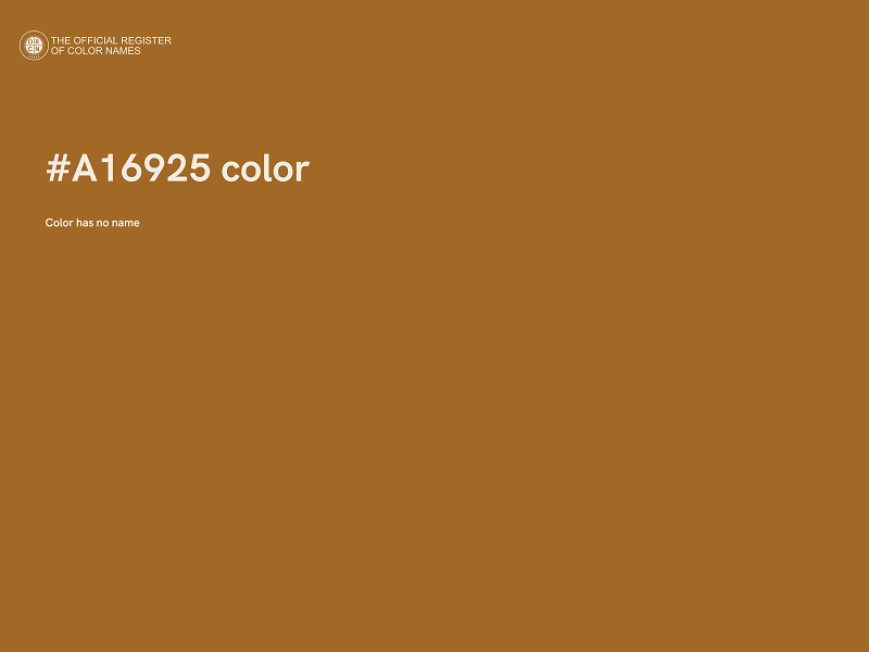 #A16925 color image