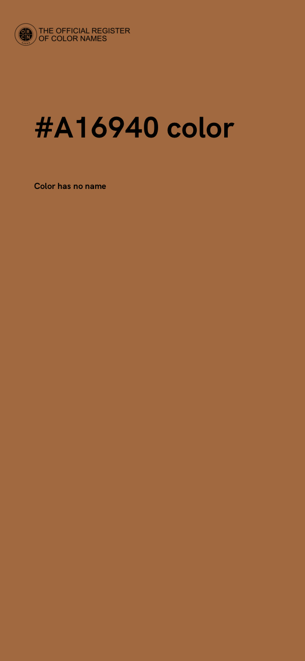 #A16940 color image