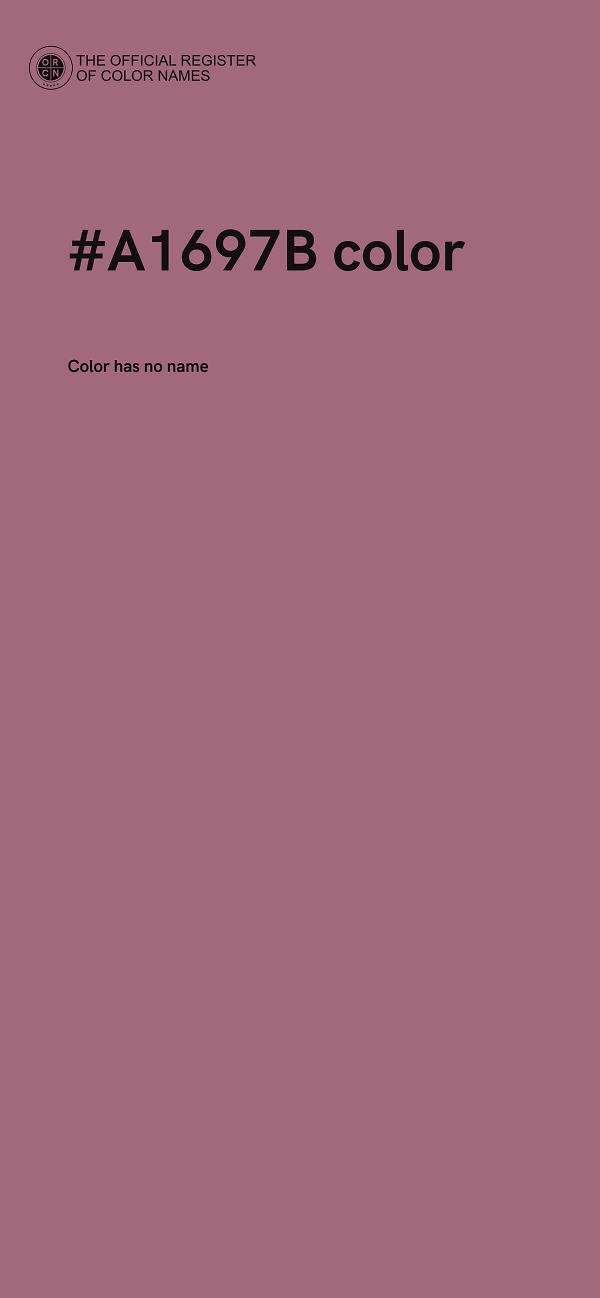 #A1697B color image