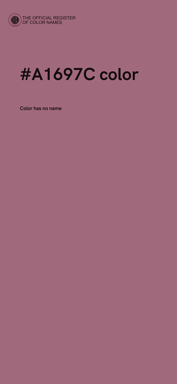 #A1697C color image