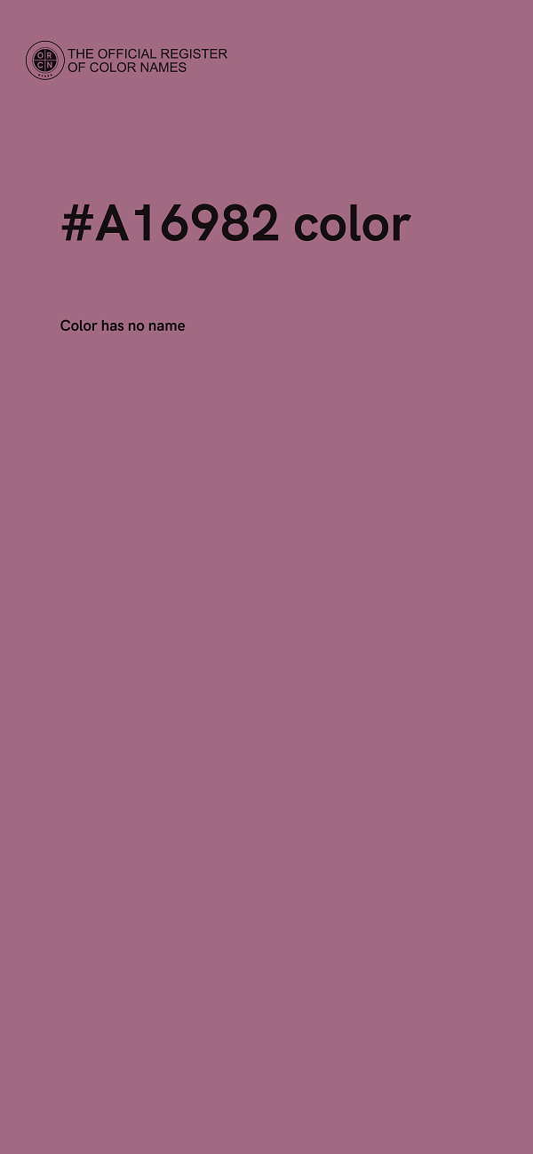 #A16982 color image