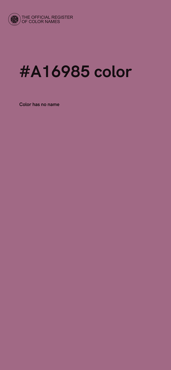 #A16985 color image