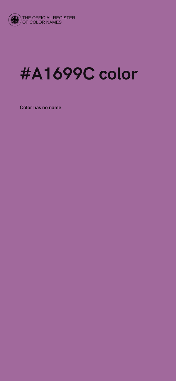 #A1699C color image