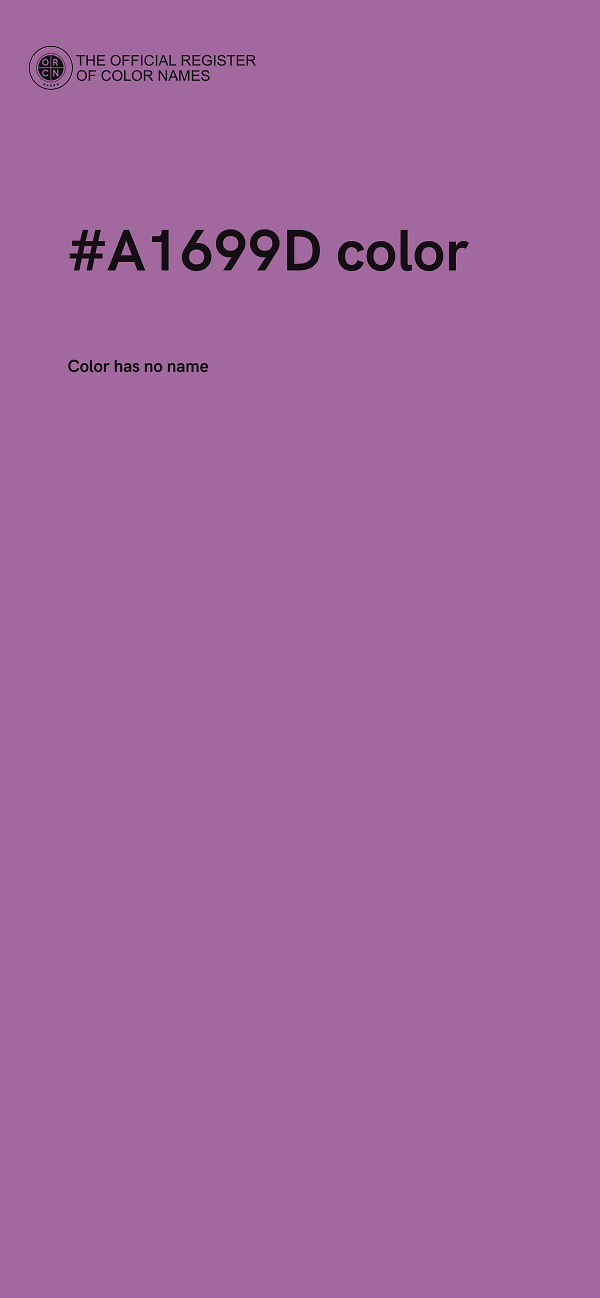 #A1699D color image