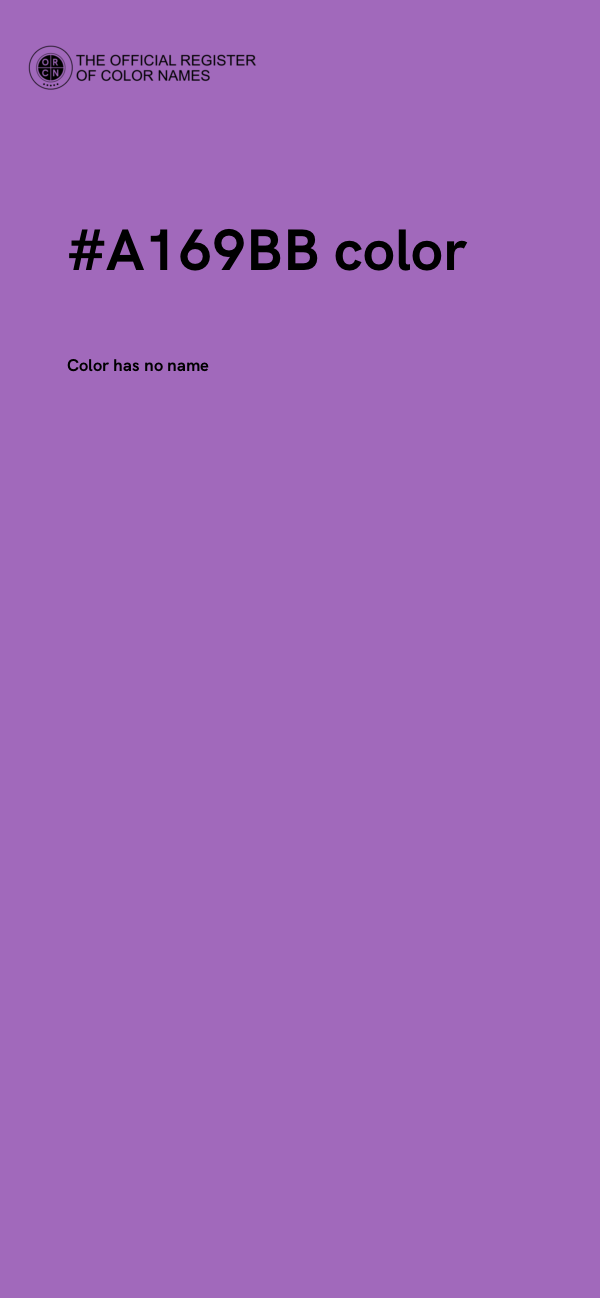 #A169BB color image