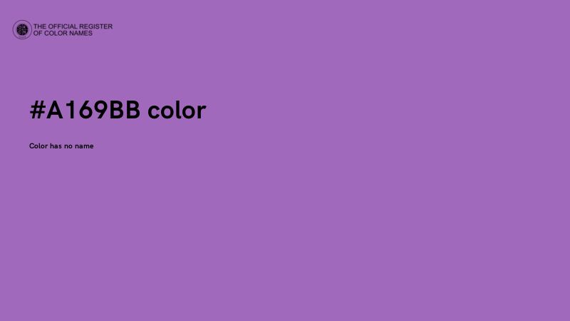 #A169BB color image