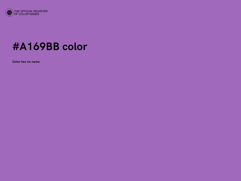 #A169BB color image
