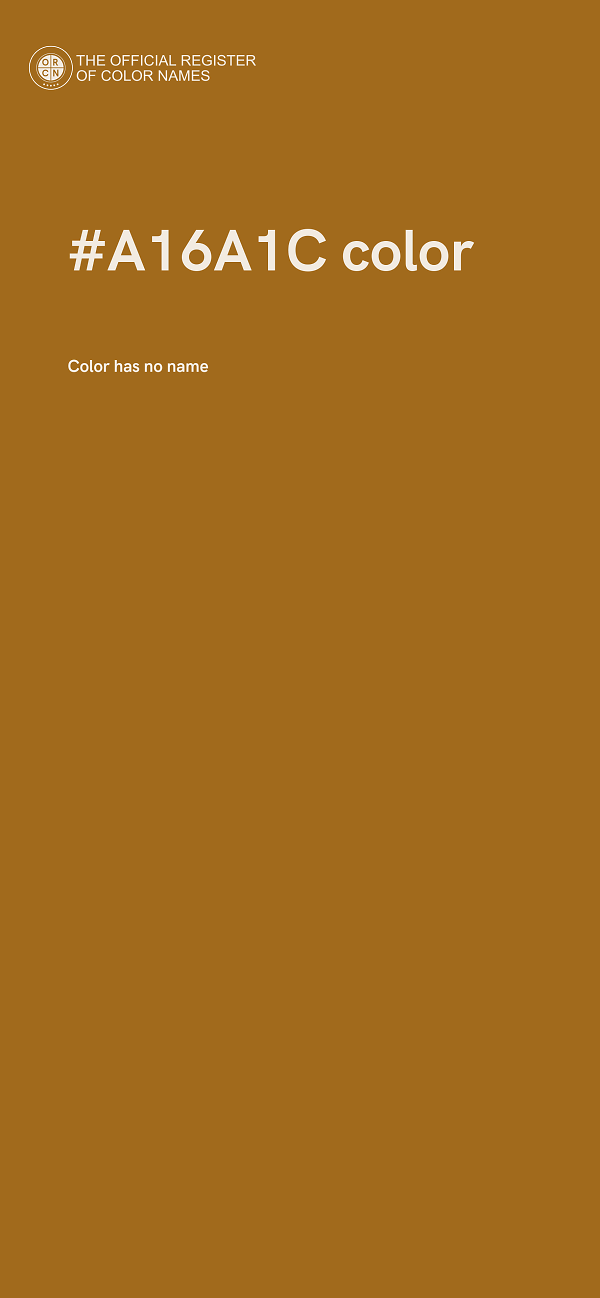 #A16A1C color image