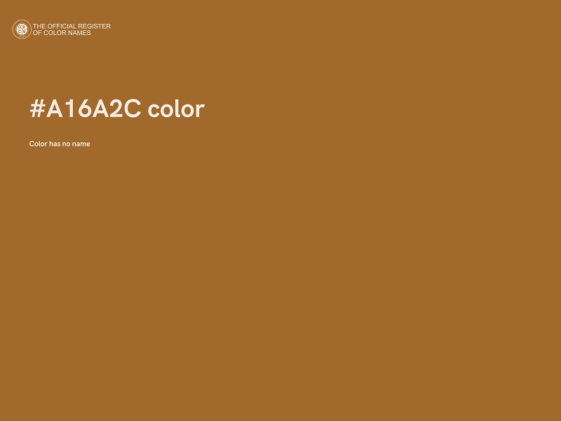 #A16A2C color image