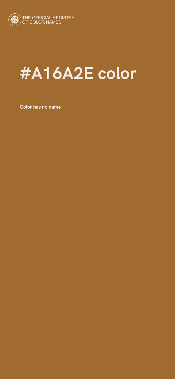 #A16A2E color image