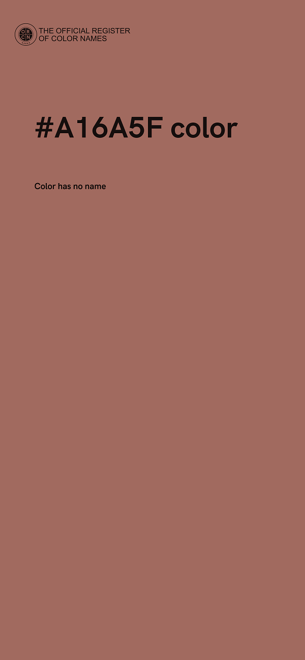 #A16A5F color image