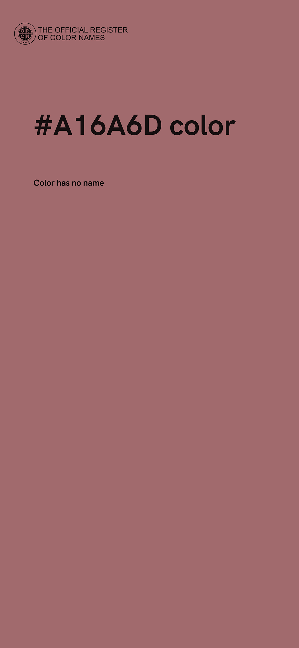 #A16A6D color image