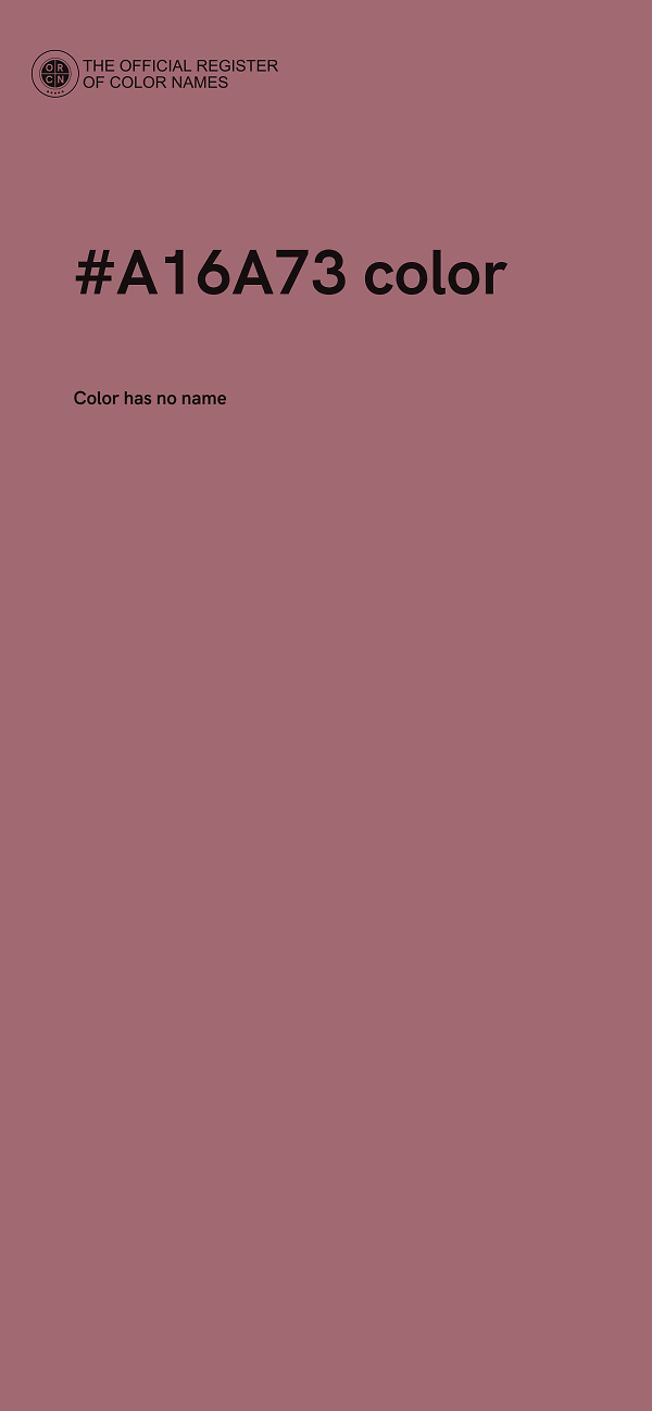 #A16A73 color image