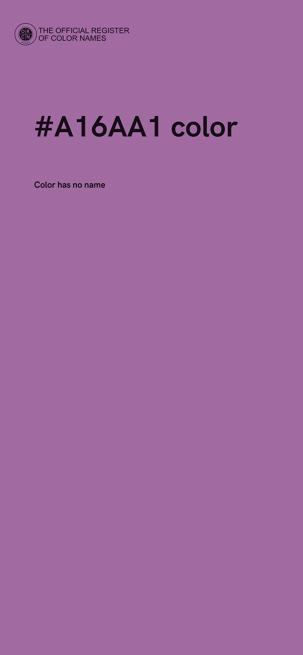 #A16AA1 color image