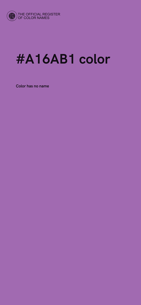 #A16AB1 color image