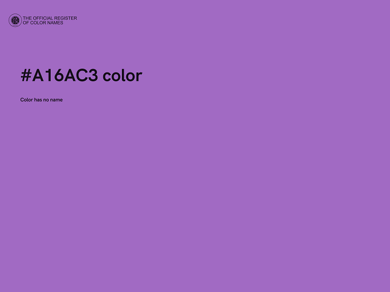#A16AC3 color image