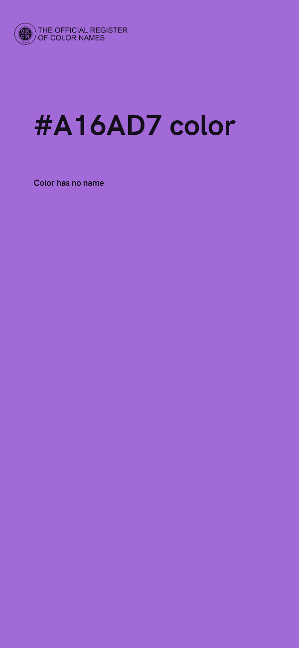#A16AD7 color image
