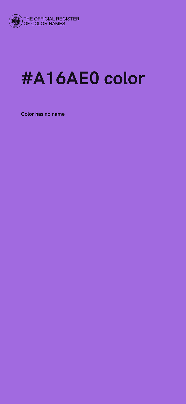 #A16AE0 color image