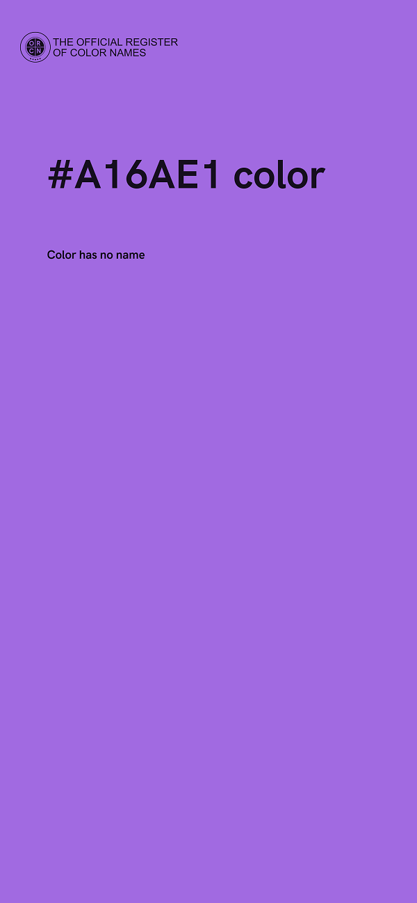 #A16AE1 color image
