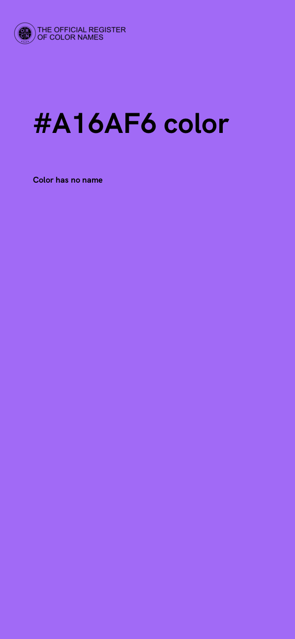 #A16AF6 color image