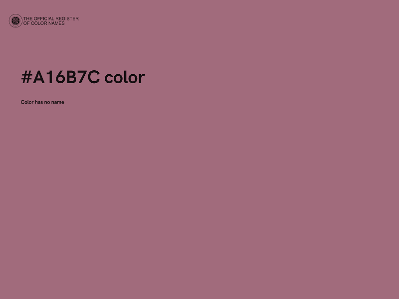 #A16B7C color image