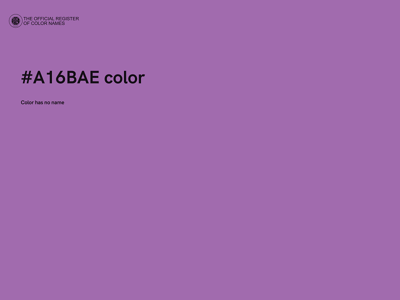 #A16BAE color image