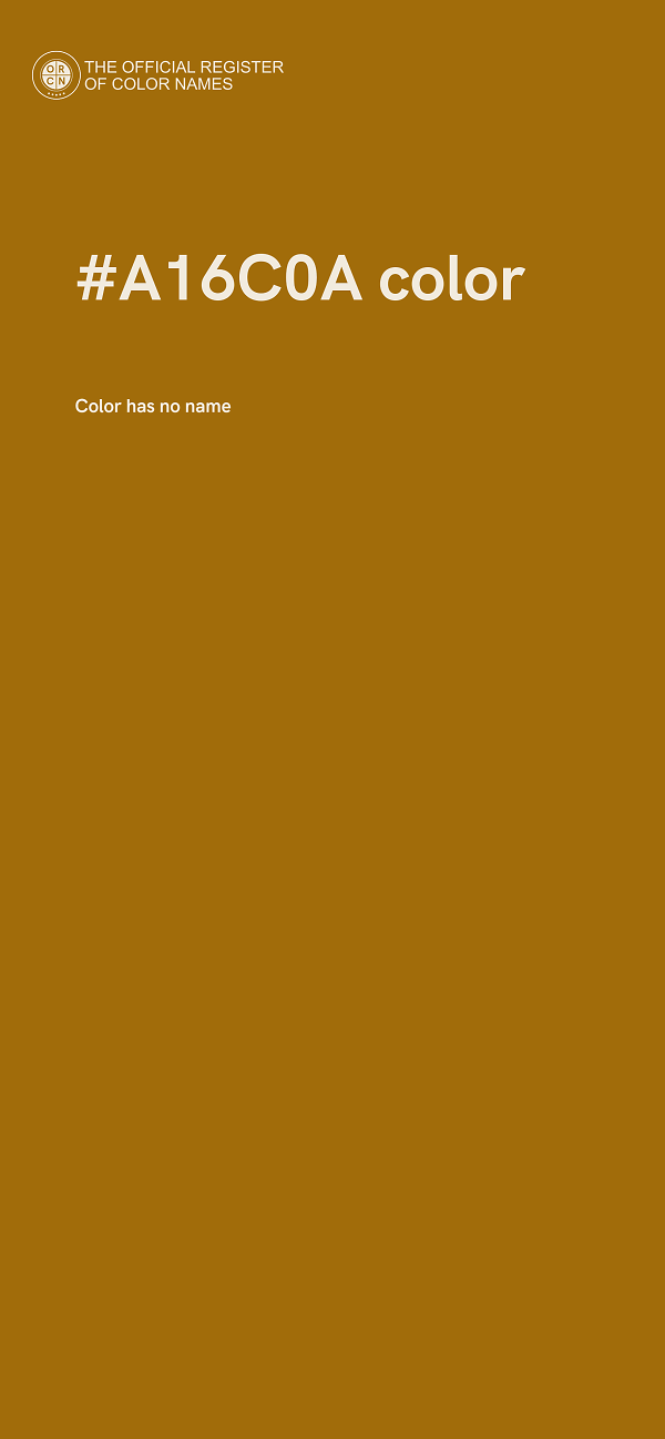 #A16C0A color image