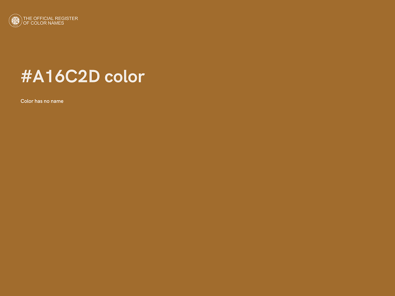 #A16C2D color image