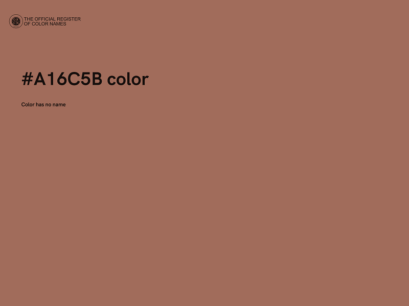 #A16C5B color image