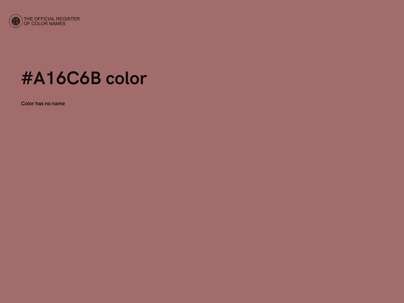 #A16C6B color image