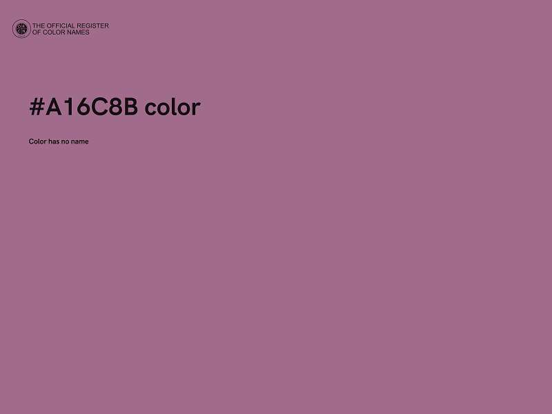 #A16C8B color image