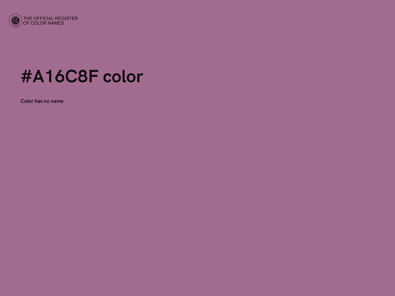 #A16C8F color image