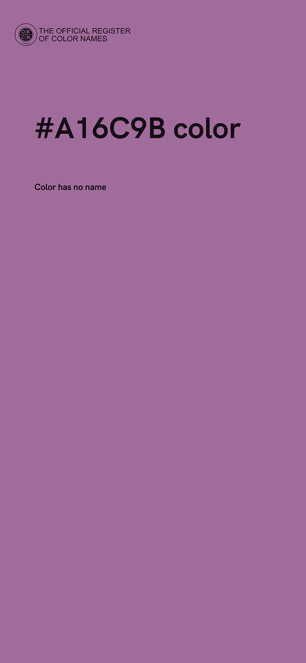 #A16C9B color image