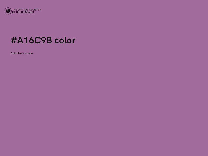 #A16C9B color image