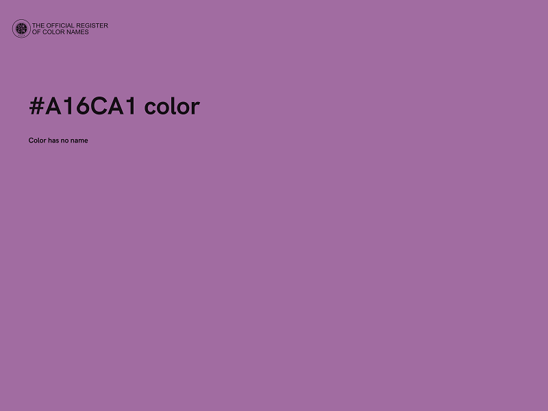 #A16CA1 color image