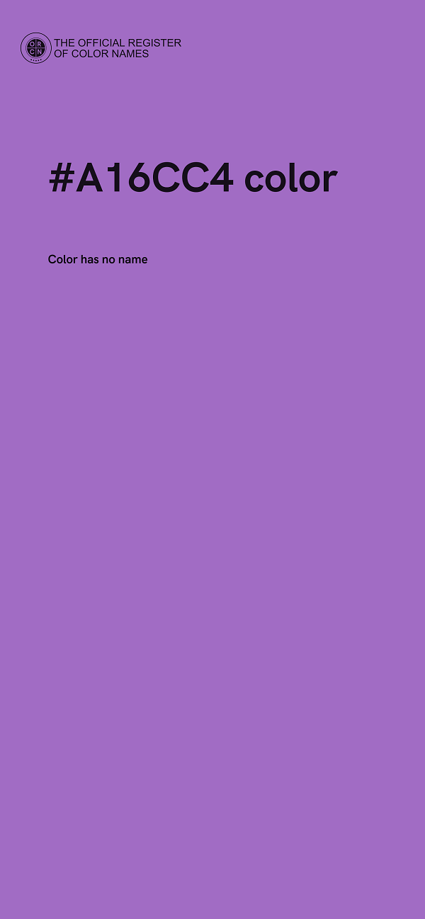 #A16CC4 color image