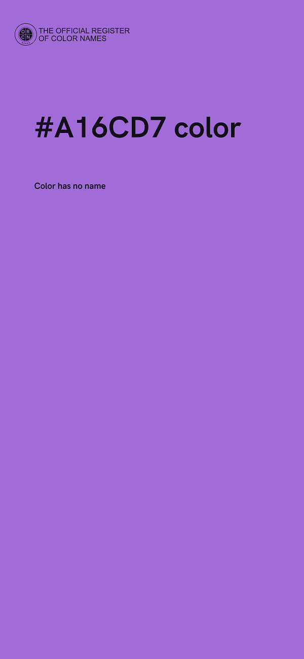 #A16CD7 color image