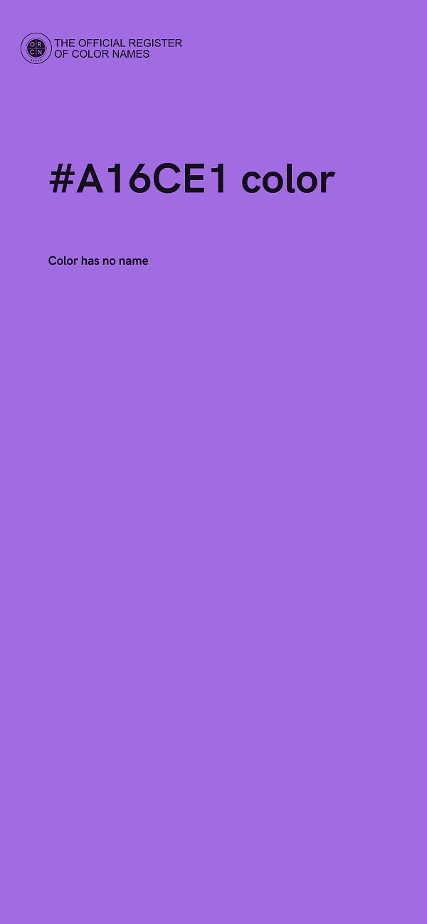 #A16CE1 color image