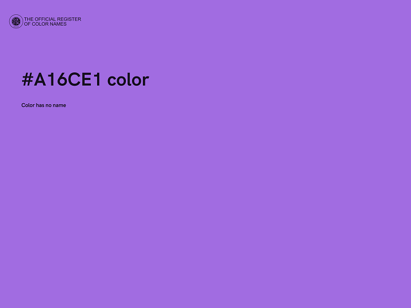 #A16CE1 color image