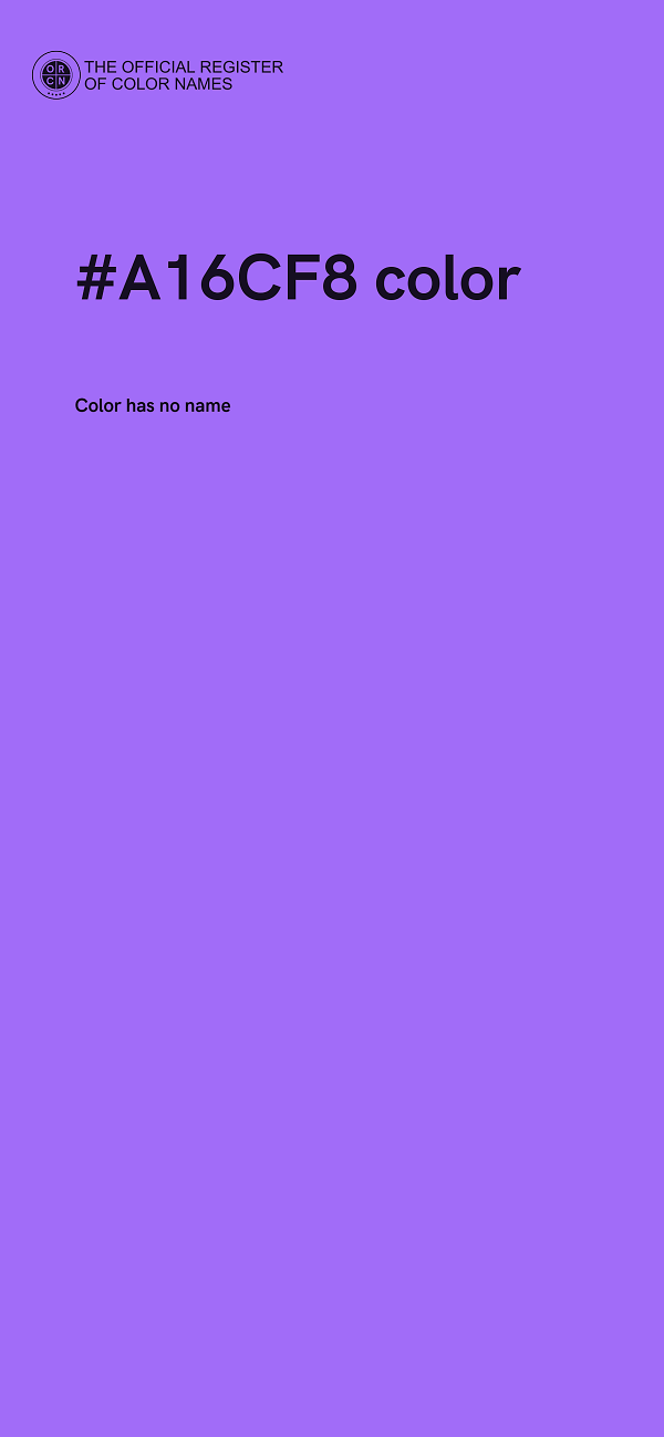 #A16CF8 color image