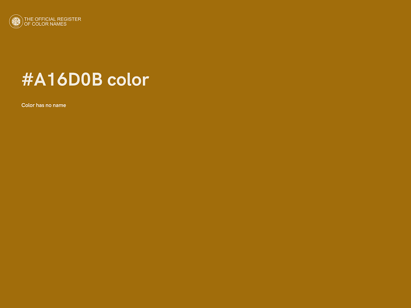 #A16D0B color image