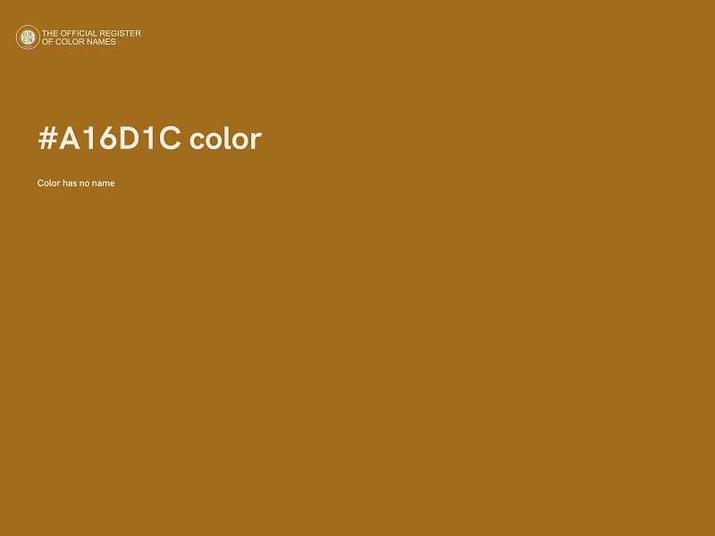 #A16D1C color image