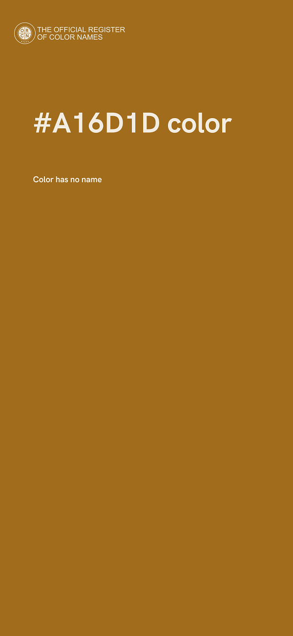 #A16D1D color image