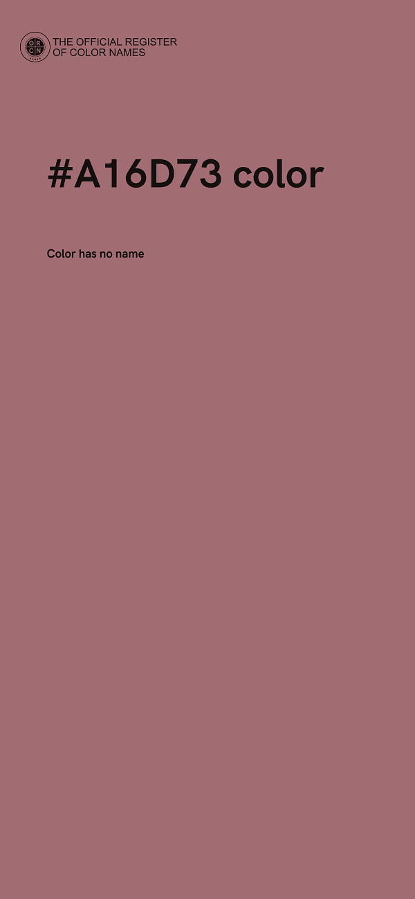#A16D73 color image