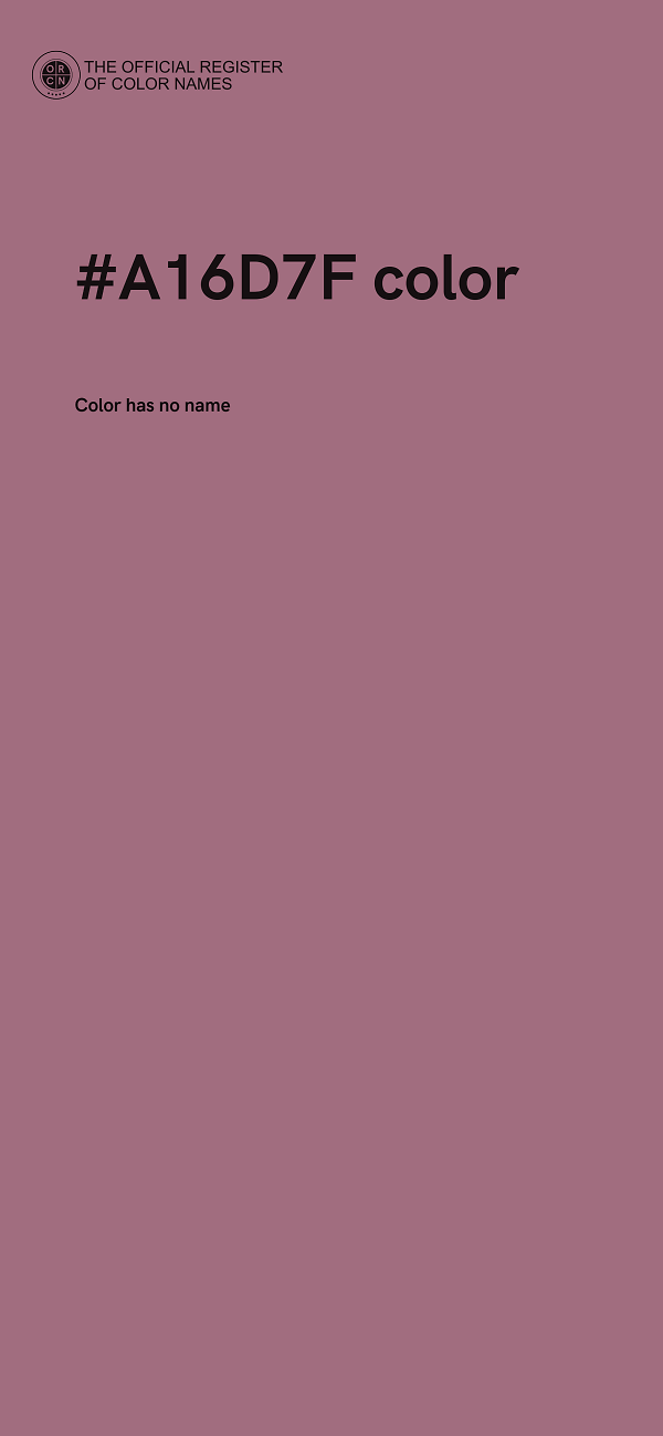 #A16D7F color image